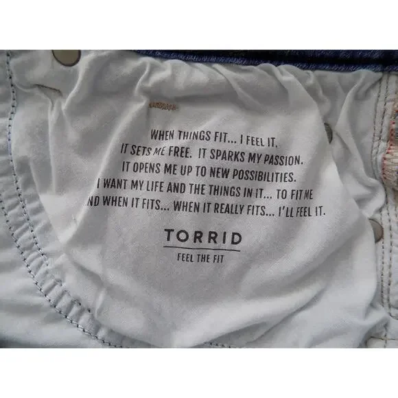 Torrid denim shorts size 20 - Picture 6 of 6